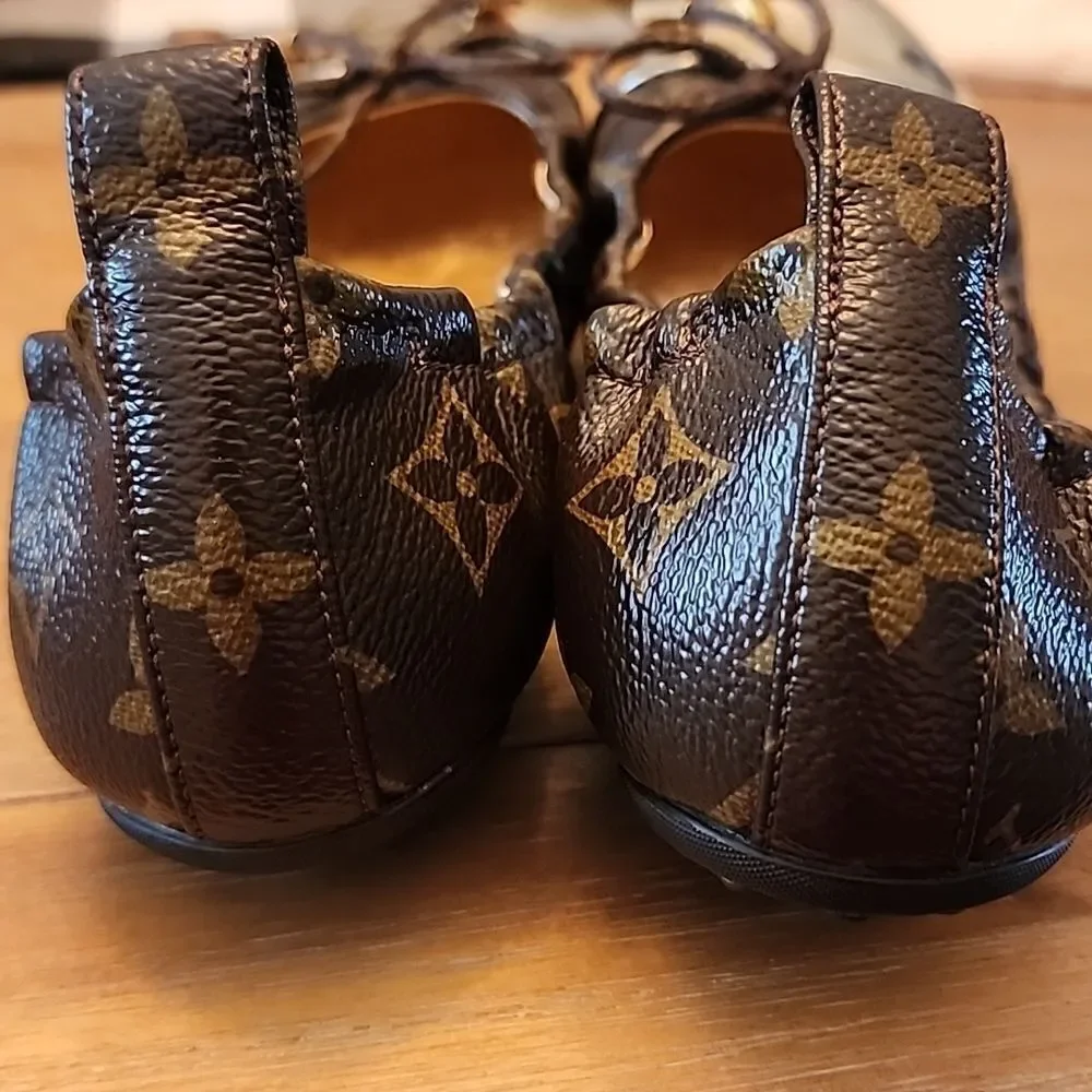 Authentic Louis Vuitton Flirty Ballerina Flats shoes Size 36